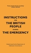 Instructions for the British People During The Emergency