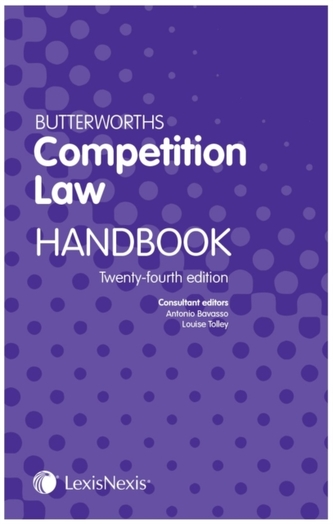 Butterworths Competition Law Handbook