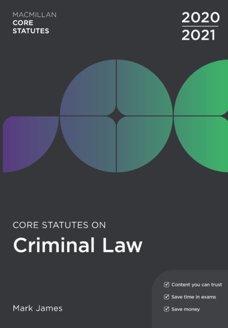 Core Statutes on Criminal Law 2020-21