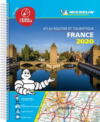 France 2020 -Tourist & Motoring Atlas A4 Laminated Spiral