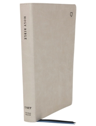 NET Bible, Thinline, Leathersoft, Stone, Thumb Indexed, Comfort Print