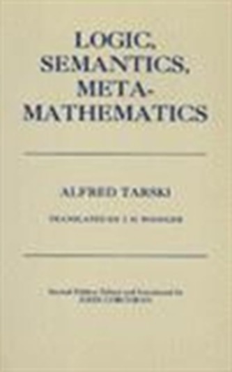 Logic, Semantics, Metamathematics