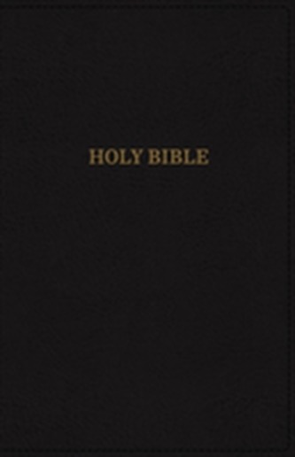 KJV, Deluxe Reference Bible, Giant Print, Leathersoft, Black, Indexed, Red Letter Edition, Comfort Print