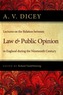 Lectures on the Relation Between Law & Public Opinion