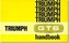 Triumph Owners' Handbook: Gt6 Mk2 & Gt6+