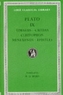 Timaeus Critias Cleitophon Menexenus Epistles