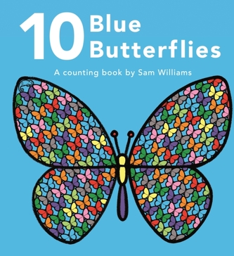10 Blue Butterflies