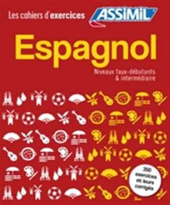 Coffret Cahiers d'Exercices Espagnol Faux-Debutants + Intermediaire