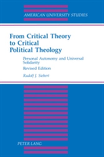 From Critical Theory to Critical Political Theology