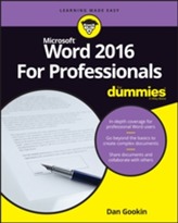 Word 2016 for Professionals for Dummies