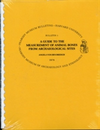 Von-Den Driesc: A Guide to the Measurement of an Imalbones from Archaeologic Sites (Pr Only)