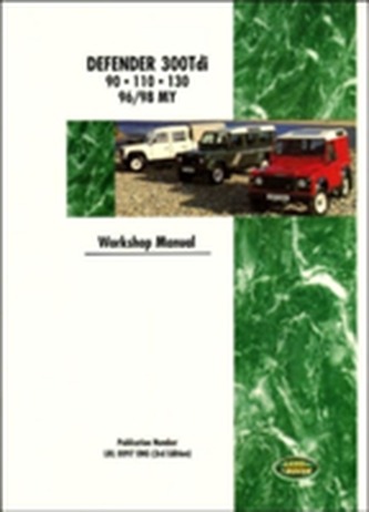 Land Rover Defender Diesel 300 Tdi 1996-98 Workshop Manual