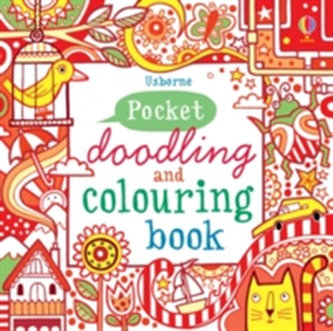 Red Pocket Doodling & Colouring Book