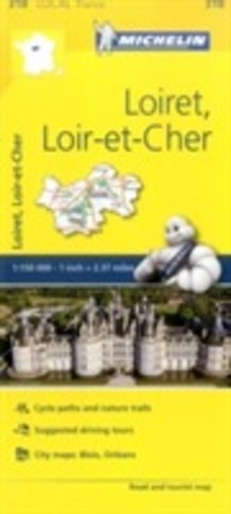 Loiret, Loir-et-Cher - Michelin Local Map 318