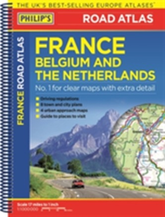 Philip's Road Atlas France, Belgium and The Netherlands