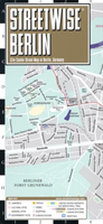 Streetwise Berlin Map - Laminated City Center Street Map of Berlin, Germany