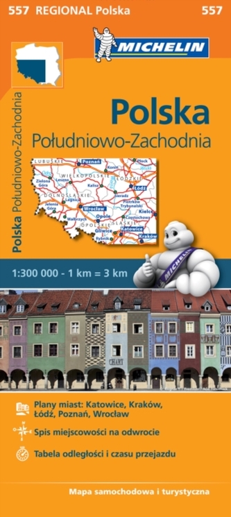 Poland South West - Michelin Regional Map 557