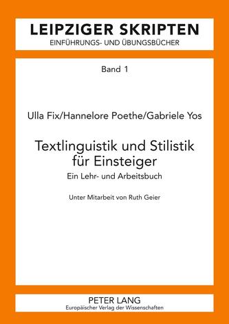 Textlinguistik Und Stilistik Fuer Einsteiger