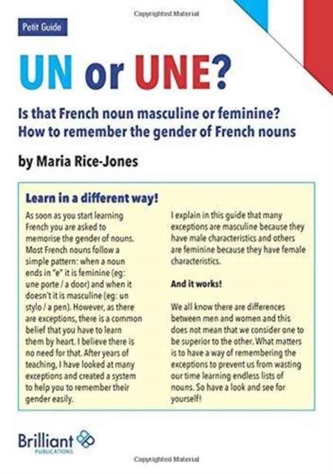 Un or Une? Is this French word masculine or feminine?