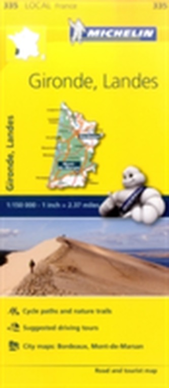 Gironde, Landes - Michelin Local Map 335