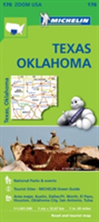 Texas Oklahoma - Zoom Map 176