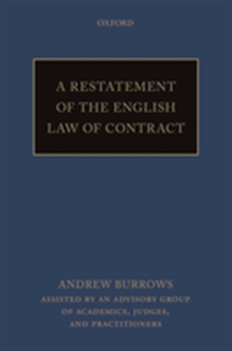A Restatement of the English Law of Contract