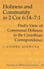 Holiness and Community in 2 Cor 6:14-7:1