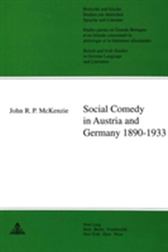 Social Comedy in Austria and Germany, 1890-1933