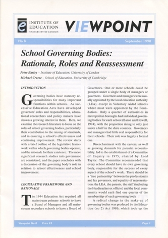School Governing Bodies