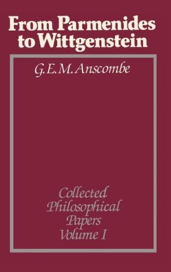 From Parmenides to Wittgenstein, Volume 1