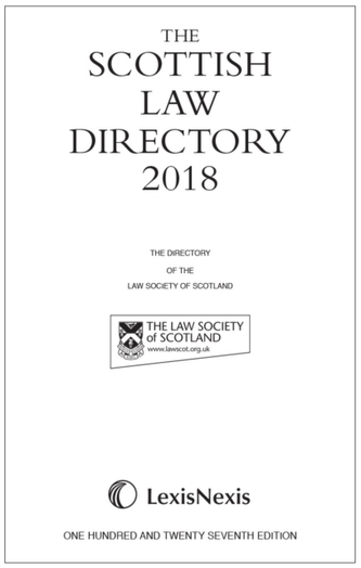 The Scottish Law Directory: The White Book 2018