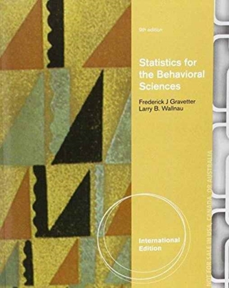 Statisticalbeh Scienceand Gravetter Aplia PAC