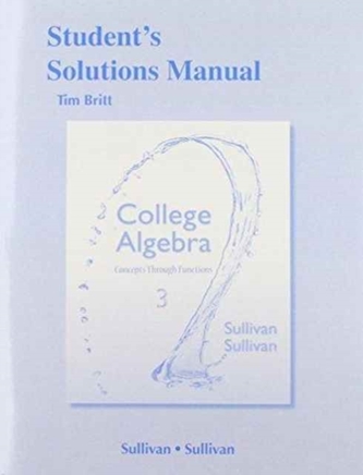 Student's Solutions Manual College Algebra