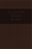 NKJV, Apply the Word Study Bible, Large Print, Leathersoft, Brown, Red Letter Edition