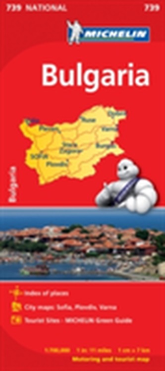 Bulgaria - Michelin National Map 739
