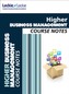 CfE Higher Business Management Course Notes