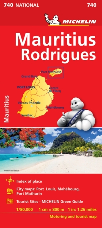 Maurice (Mauritius) - Michelin National Map 740