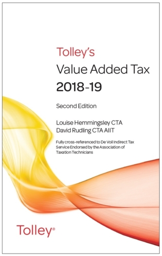 Tolley's Value Added Tax 2018-2019 (Second edition only)