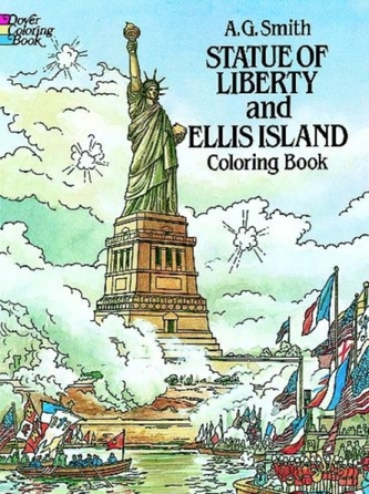 Statue of Liberty and Ellis Island Colouring Book
