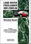 Land Rover Freelander Workshop Manual ON