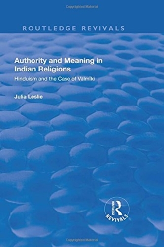 Authority and Meaning in Indian Religions
