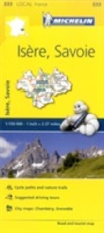 Isere, Savoie - Michelin Local Map 333