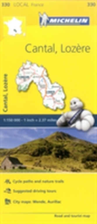 Cantal, Lozire - Michelin Local Map 330