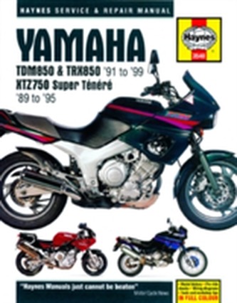Yamaha Tdm850, TRX850 & Xtz750 Service & Repair Ma