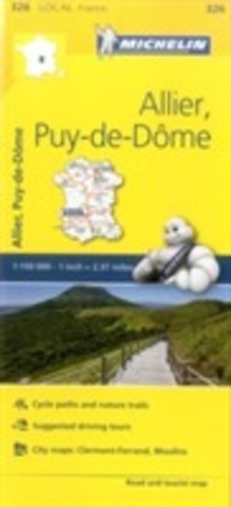 Allier, Puy-de-De - Michelin Local Map 326