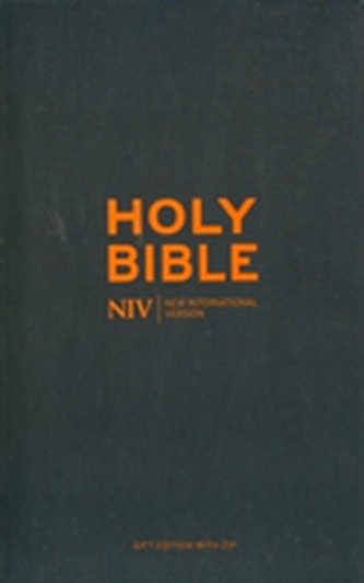 NIV Pocket Charcoal Soft-tone Bible with Zip