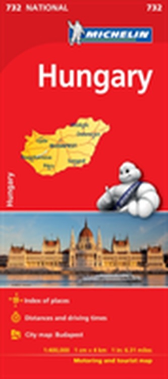 Hungary - Michelin National Map 732