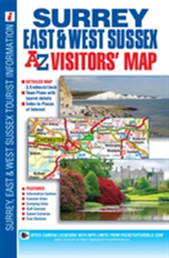 Surrey East & West Sussex Visitors Map