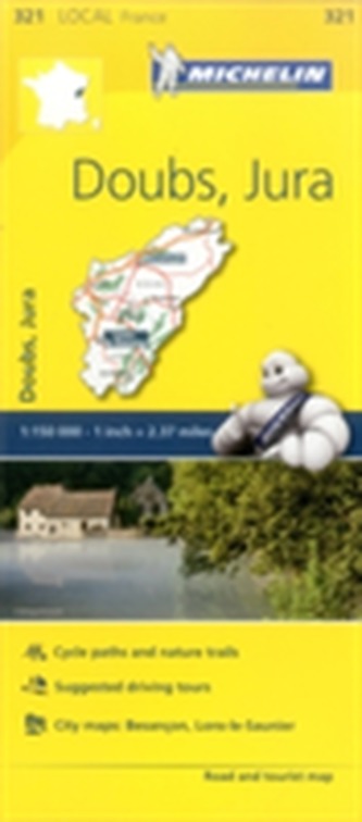 Doubs, Jura - Michelin Local Map 321