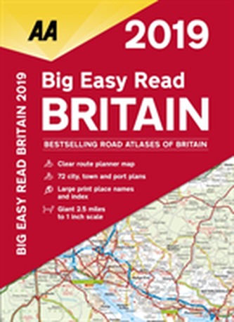 AA Big Easy Read Atlas Britain 2019